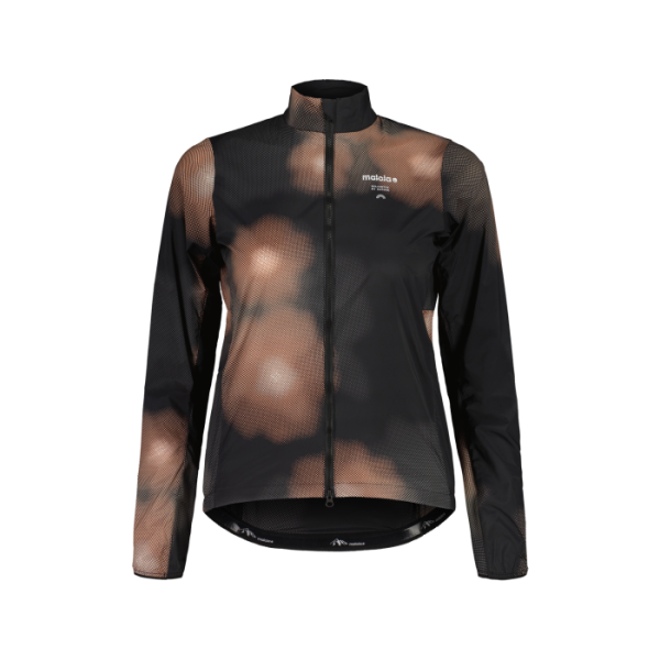 Maloja MalkaM. Jacket Printed Cycle Jacket, deep black bloom