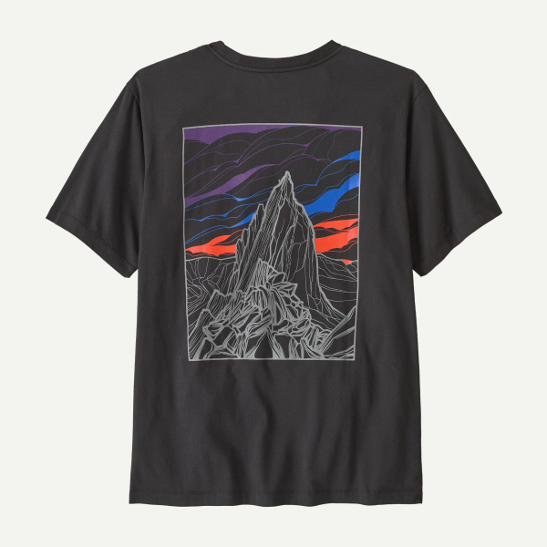 Patagonia M's Cloud Crag T-Shirt, Ink Black
