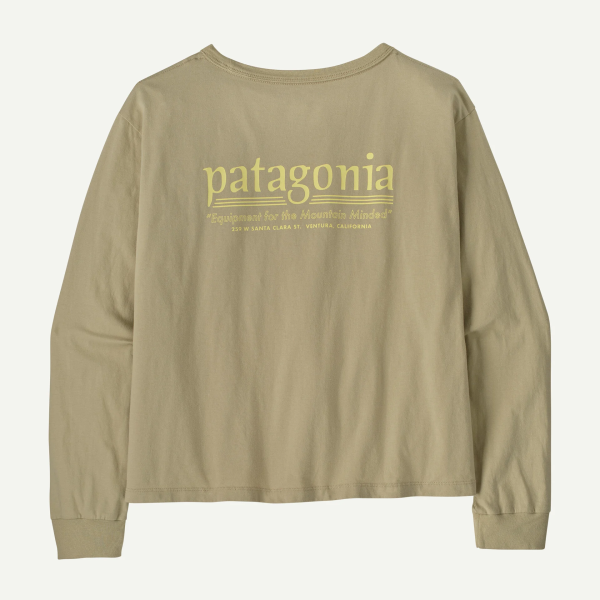 Patagonia W's L/S Hut Tripper Easy Cut T-Shirt, Weathered Stone