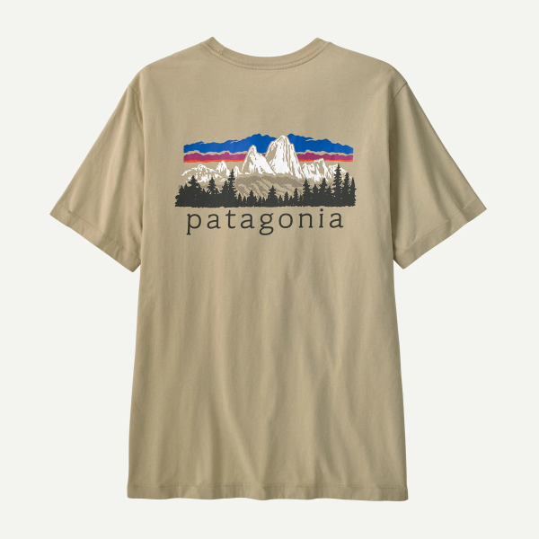 Patagonia M's Fitz Roy Foothills T-Shirt, Weathered Stone