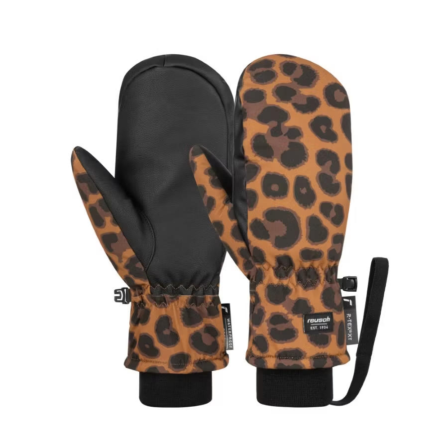 Reusch Carter R-TEX® XT Mitten, black/brown leopard, 8