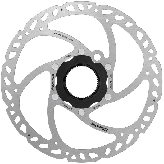 SwissStop Catalyst One DISC Scheibe 180mm, Centerlock, 1.95mm, ohne Lockring