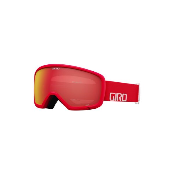 Giro Stomp Flash Goggle, red/white wordmark;amber scarlet S2