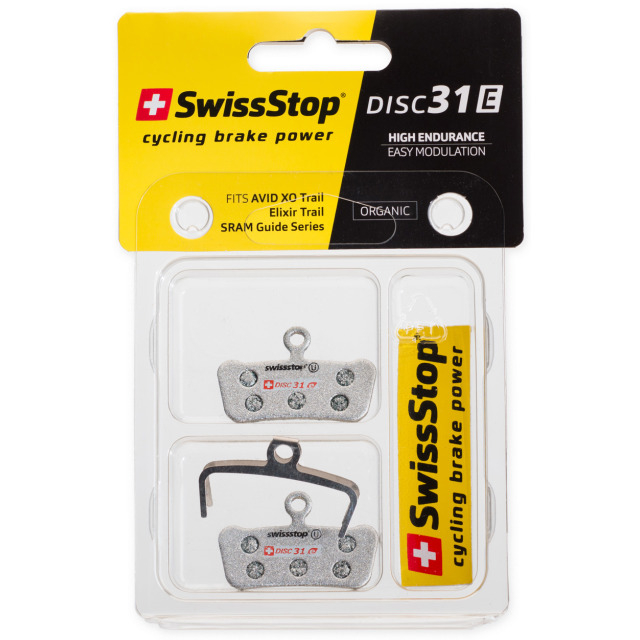 SwissStop Bremsbelag Disc 31 E Avid, 1 Paar, XO-Trail, Elixir 9/7 Trail, SRAM Guide Ultimate/RSC/RS/R/RE