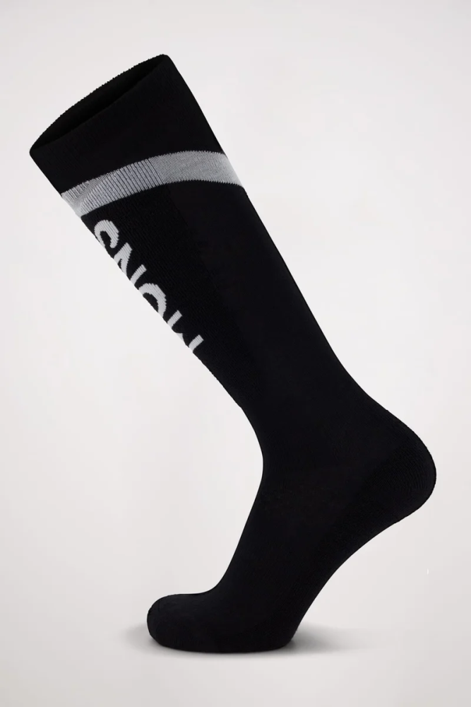 Mons Royal Ultra Cushion Merino Snow Sock Black