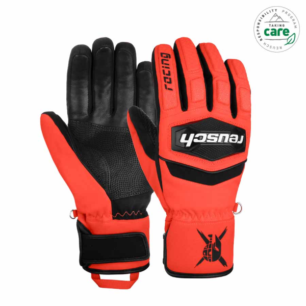 Reusch WC Warrior R-TEX XT JR black/ fluo red