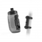 Fidlock Twist Trinkflasche 450 ml & UNI Base. Transparent black.