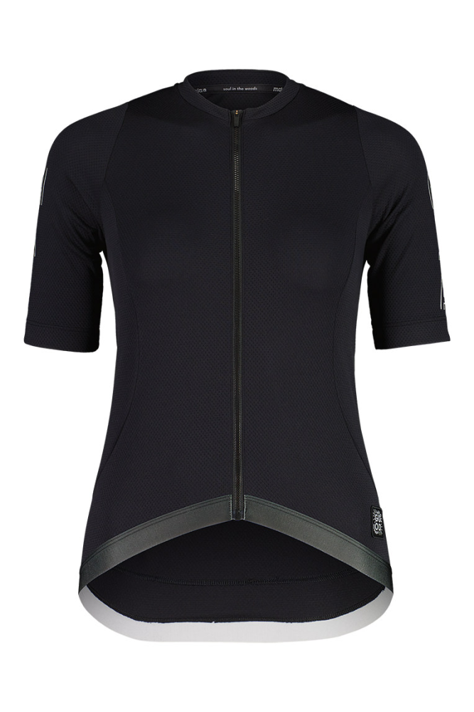 Maloja RigiM.1/2 deep black, Ladies Roadbike Jersey, Grösse M