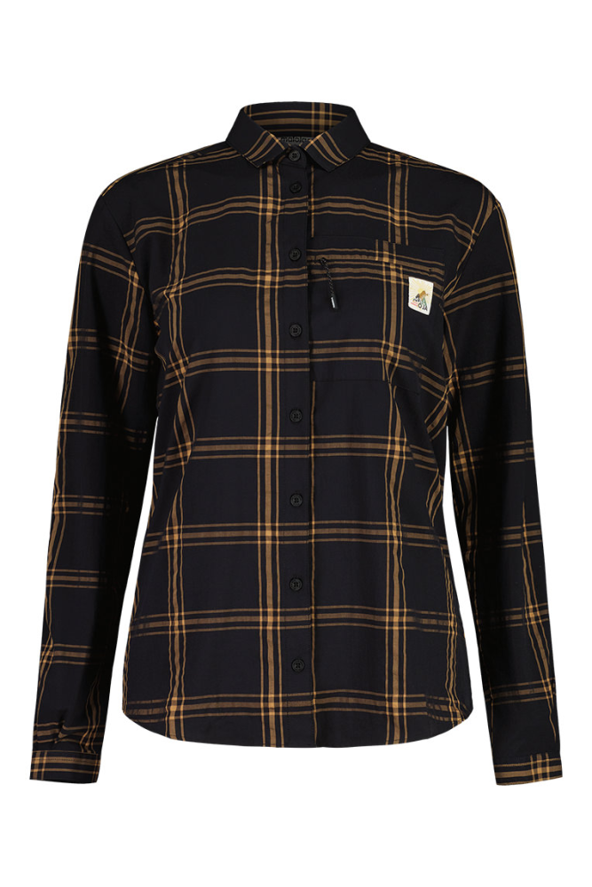 Maloja LiebenerspitzeM. deep black Mountain Shirt, Grösse L