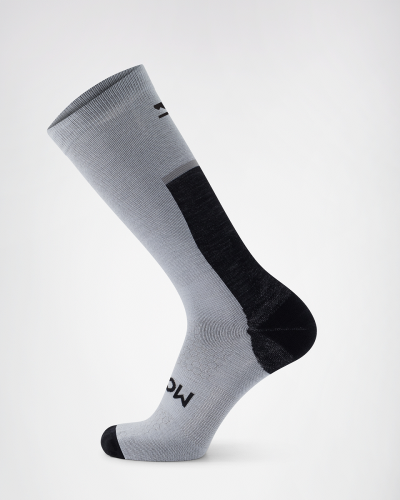 Mons Royale Pro Lite Merino Snow Sock, Grey Marl