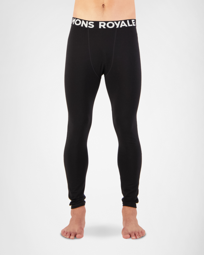 Mons Royale Olympus Legging, Black / 9 Iron, Grösse XL