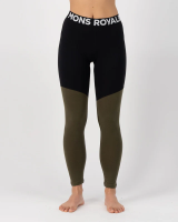 Mons Royale Cascade Merino Flex 200 Legging, Dark Olive, Grösse XS