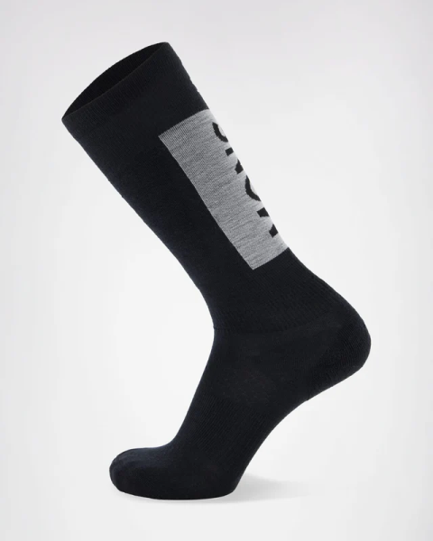 Mons Royal Atlas Merino Snow Sock Black