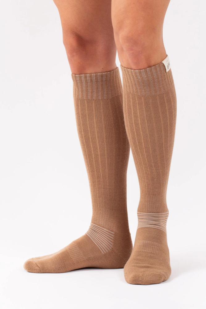 EIVY Rib Wool Socks 24, Faded Coffee, 39-41