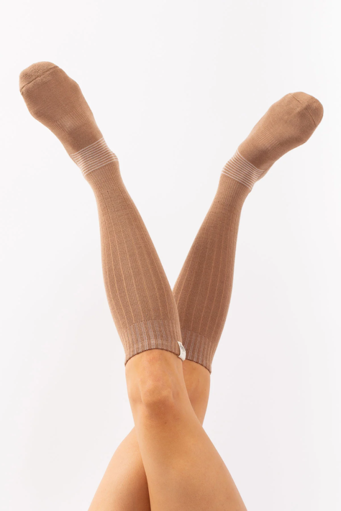 EIVY Rib Wool Socks 24, Faded Coffee, 39-41