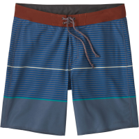 Patagonia M's Hydropeak Boardshorts - 18 in., Olivas Stripe: Utility Blue, 34