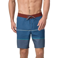 Patagonia M's Hydropeak Boardshorts - 18 in., Olivas Stripe: Utility Blue, 34