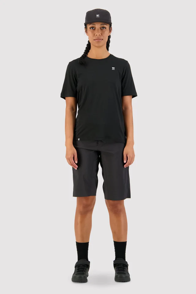 Mons Royale Tarn Merino Shift Tee, Black, Grösse XS