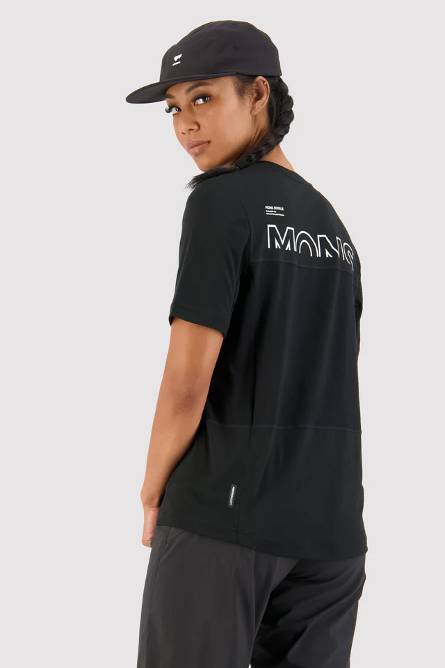 Mons Royale Tarn Merino Shift Tee, Black, Grösse XS