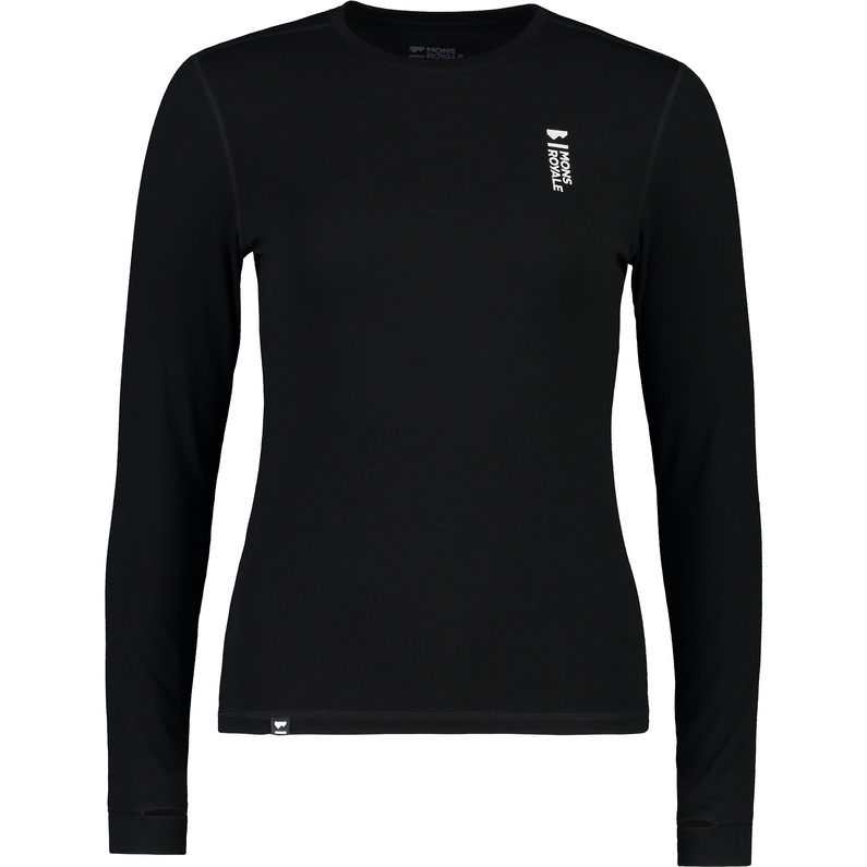 Mons Royal Cascade Merino Flex 200 LS Black,  XL Womens