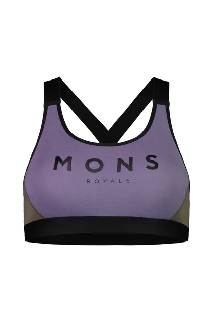 Mons Royal Stella X-Back Bra Walnut / Thistle