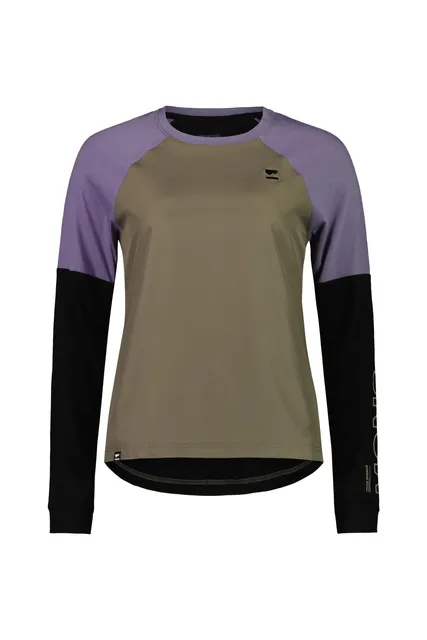 Mons Royal W Tarn Merino Shift Wind Jersey Walnut / Black / Thistle,  L Womens