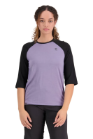 Mons Royal W Tarn Merino Shift Raglan 3/4 Thistle / Black,  S Womens