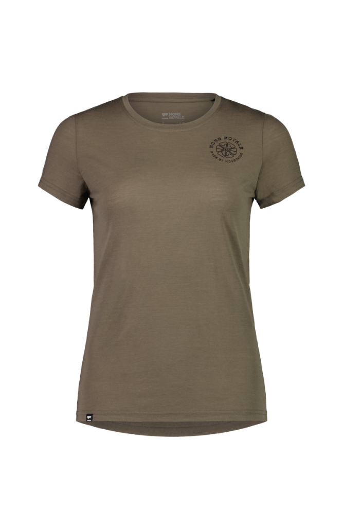 Mons Royal W Icon Tee Walnut,  M Womens