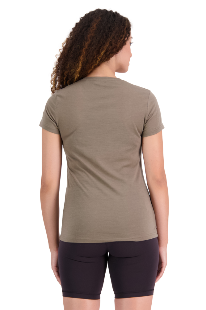 Mons Royal W Icon Tee Walnut,  M Womens