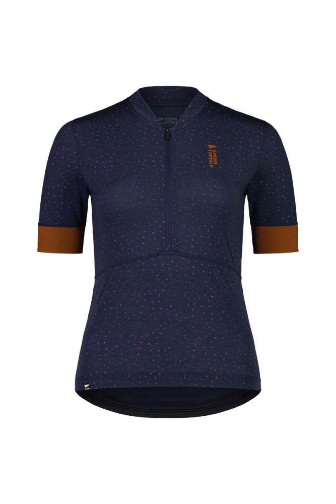 Mons Royal W Cadence Half Zip Midnight Terrazzo,  XL Womens