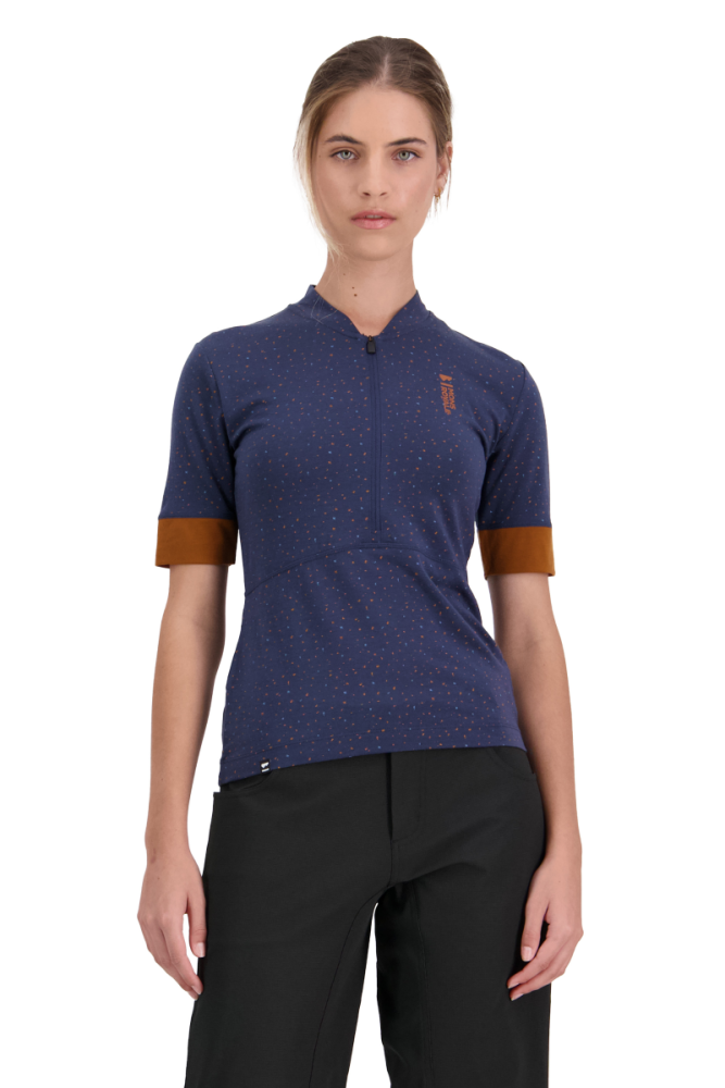 Mons Royal W Cadence Half Zip Midnight Terrazzo,  XL Womens