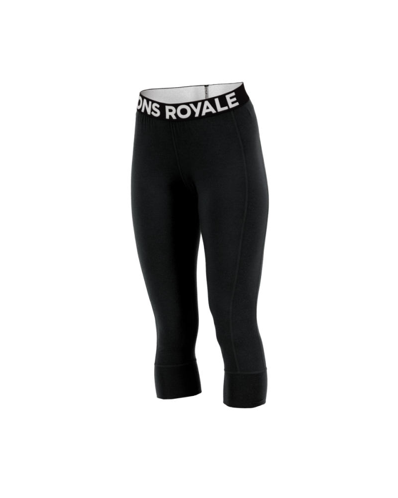 Mons Royal W Cascade Merino Flex 200 3/4 Legging Black,  L