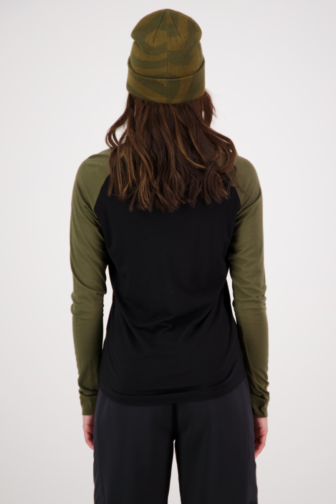 Mons Royal W Icon Raglan Dark Olive / Black,  XL