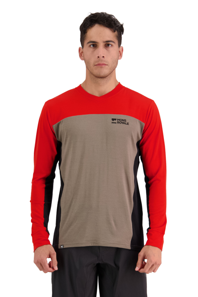 Mons Royal M Redwood Enduro VLS Retro Red / Black / Walnut,  XL Mens