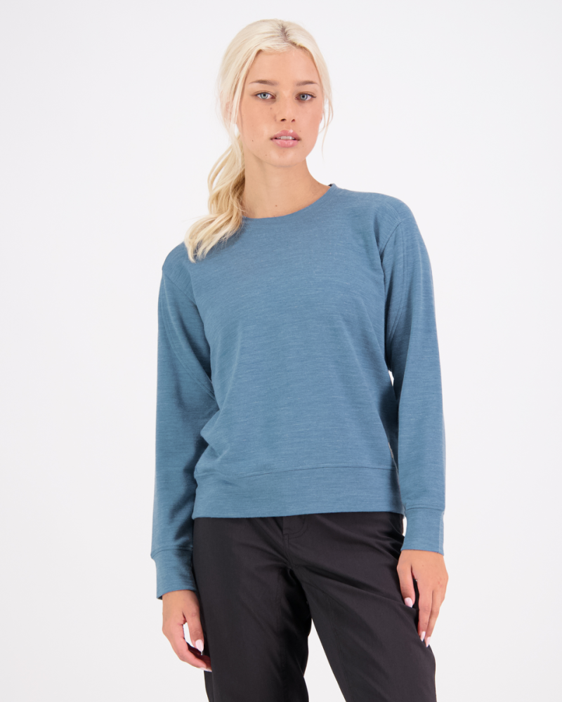 Mons Royale Covert Lite Crew, Smokey Blue, Grösse S