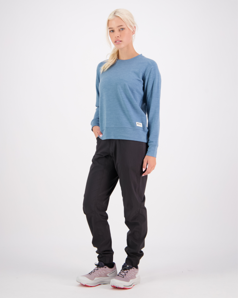 Mons Royale Covert Lite Crew, Smokey Blue, Grösse S