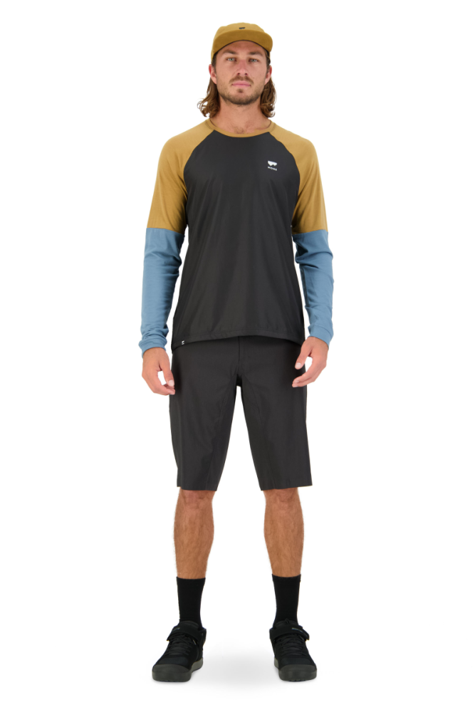 Mons Royal Tarn Merino Shift Wind Jersey Blue Slate / Black, L Mens