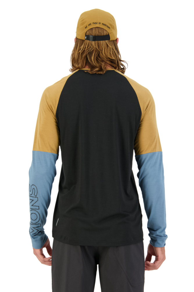 Mons Royal Tarn Merino Shift Wind Jersey Blue Slate / Black, L Mens
