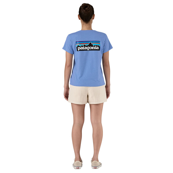 Patagonia W's P-6 Logo Responsibili-Tee, Abundant Blue, XS