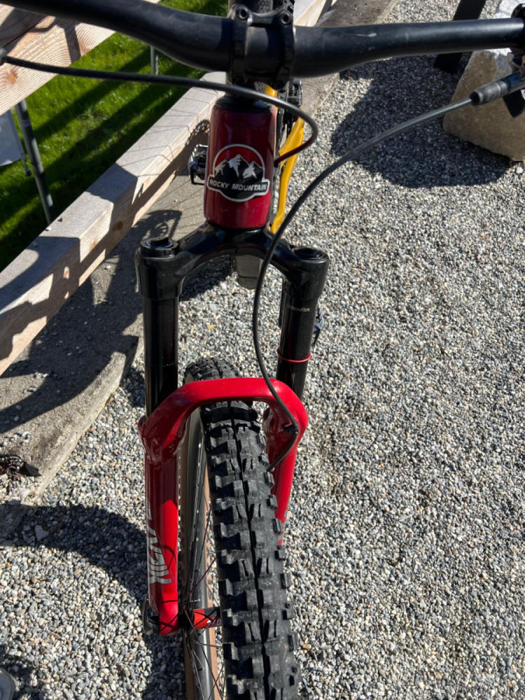 Rocky Mountain Instinct Carbon Frameset (29) gold/red,M Custom Bike